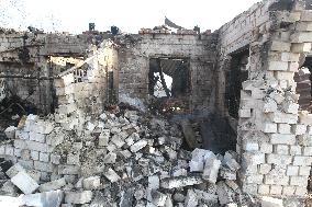 Russian drone attack on residential area in Dnipro