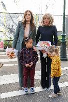 Brigitte Macron and Queen Mary Visit Paris Nursery School