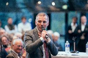 Bruno Retailleau meeting for the presidency of the Les Republicans group - Paris AJ