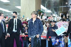 Japanese Actor Takuya Kimura Arrives at Taipei