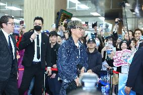 Japanese Actor Takuya Kimura Arrives at Taipei