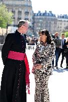 Danish Royal Couple Visits Notre Dame Cathedral - Paris