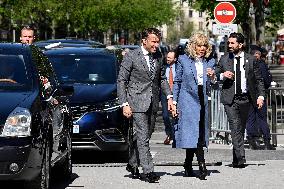 Danish Royal Couple Visits Notre Dame Cathedral - Paris