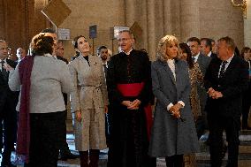 Danish Royal Couple Visits Notre Dame Cathedral - Paris