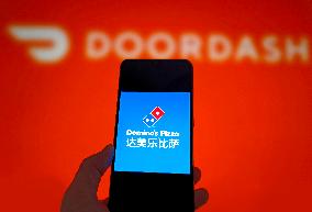 Illustration Domino DoorDash