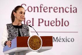 Claudia Sheinbaum Pardo And Marcelo Ebrard News Conference - Mexico