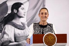 Claudia Sheinbaum Pardo And Marcelo Ebrard News Conference - Mexico