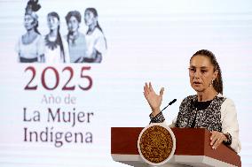 Claudia Sheinbaum Pardo And Marcelo Ebrard News Conference - Mexico