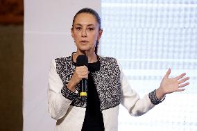 Claudia Sheinbaum Pardo And Marcelo Ebrard News Conference - Mexico