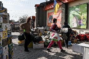 Consequences of Russian drone attack in Kushuhum