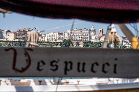 Italian Navy Training Ship Amerigo Vespucci At Port Of Ortona