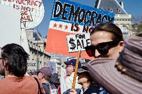 Anti-Trump Hands Off Rally - Paris