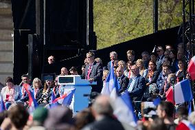 Rally In Support Of Marine Le Pen - Paris