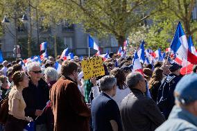 Rally In Support Of Marine Le Pen - Paris