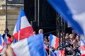 Rally In Support Of Marine Le Pen - Paris