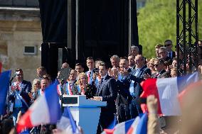 Rally In Support Of Marine Le Pen - Paris