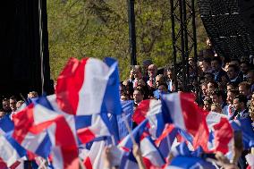 Rally In Support Of Marine Le Pen - Paris
