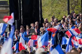 Rally In Support Of Marine Le Pen - Paris