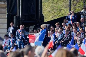 Rally In Support Of Marine Le Pen - Paris