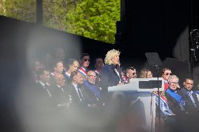 Rally In Support Of Marine Le Pen - Paris