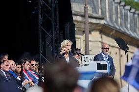 Rally In Support Of Marine Le Pen - Paris