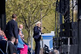 Rally In Support Of Marine Le Pen - Paris