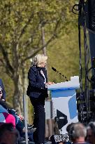 Rally In Support Of Marine Le Pen - Paris