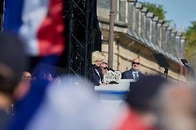 Rally In Support Of Marine Le Pen - Paris