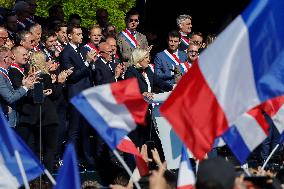 Rally In Support Of Marine Le Pen - Paris