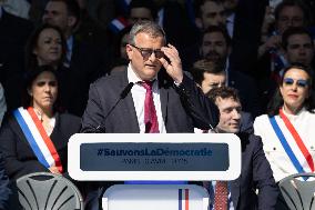 Rally in support of Marine Le Pen - Paris