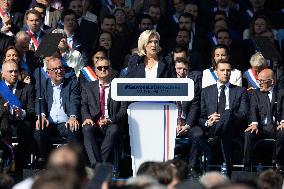 Rally in support of Marine Le Pen - Paris