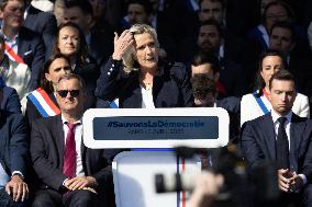 Rally in support of Marine Le Pen - Paris