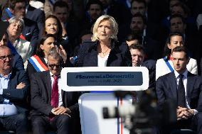 Rally in support of Marine Le Pen - Paris
