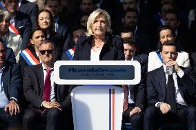 Rally in support of Marine Le Pen - Paris