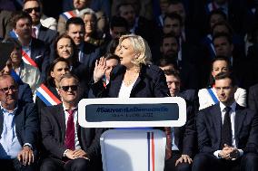 Rally in support of Marine Le Pen - Paris