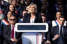Rally in support of Marine Le Pen - Paris