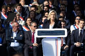 Rally in support of Marine Le Pen - Paris