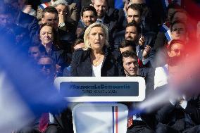 Rally in support of Marine Le Pen - Paris