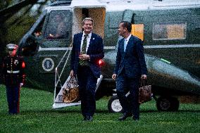 President Trump Returns to White House from Palm Beach