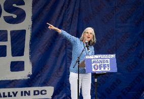 Tens Of Thousands Gather In DC For The 'Hands Off' Rally Against Trump