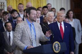 Donald Trump welcomes Los Angeles Dodgers - Washington