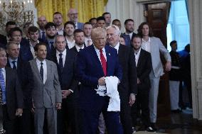 Donald Trump welcomes Los Angeles Dodgers - Washington