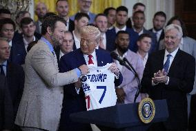Donald Trump welcomes Los Angeles Dodgers - Washington