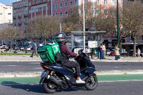 Delivery Services Power Through Lisbon