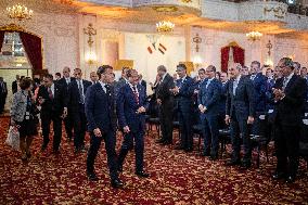 Presidents Sissi And Macron At The Egypt-France Business Forum - Cairo