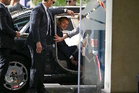 Presidents Sissi And Macron Ride The Metro - Cairo