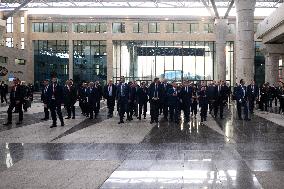 Presidents Sissi And Macron Ride The Metro - Cairo