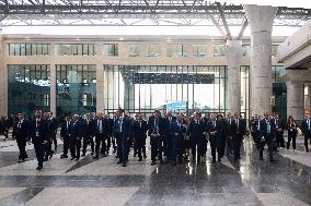 Presidents Sissi And Macron Ride The Metro - Cairo