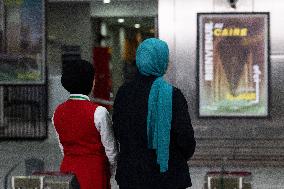 Presidents Sissi And Macron Ride The Metro - Cairo