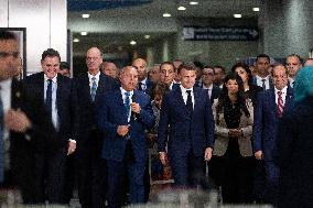 Presidents Sissi And Macron Ride The Metro - Cairo